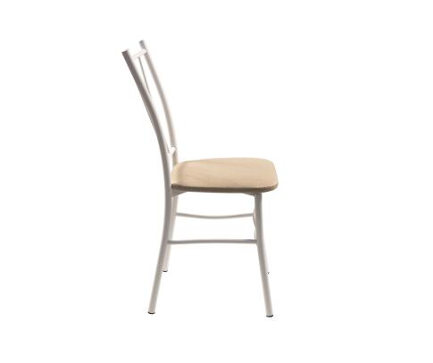 Стул ВВР Трилогия Бежевый Крокодил/белый, экокожа