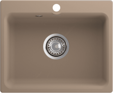 Кухонная мойка GRANFEST SMART SM-520 песочный + сифон