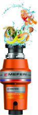 Измельчитель пищевых отходов MEFERI MFD560 PUSH ULTRA с пневмокнопкой