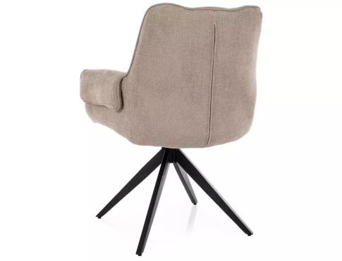 Стул SIGNAL GIO t.250 бежевый/черный, поворотный