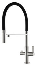 Смеситель для кухни ZORG SOIFOS PREMIUM BRASS black metallic