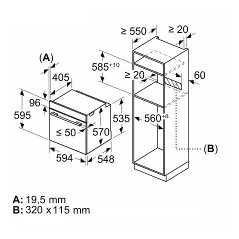 Духовой шкаф BOSCH HQG572EB3
