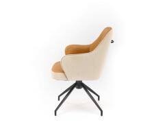 Стул HALMAR K527 коричневый/черный, поворотный