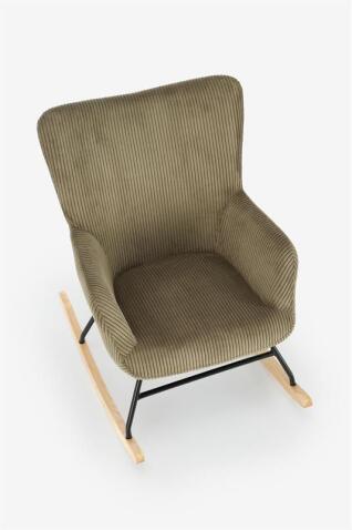 Кресло-качалка HALMAR BELMIRO оливковый