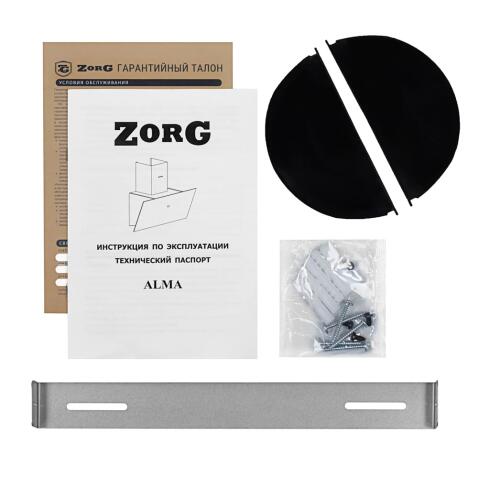 Вытяжка  ZORG TECHNOLOGY ALMA 1080 60 S черная