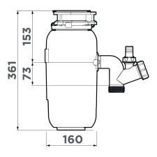 Измельчитель отходов Omoikiri Nagare Light