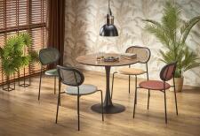 Стол обеденный HALMAR OLMO орех/черный 90