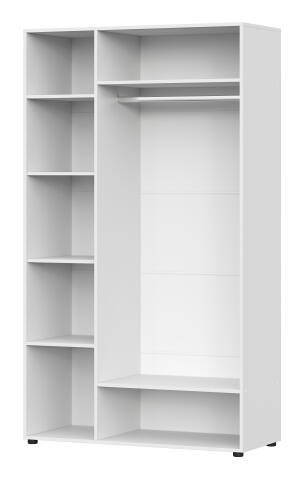 Шкаф NN Мебель (МС Токио) Белый текстурный, трехстворчатый