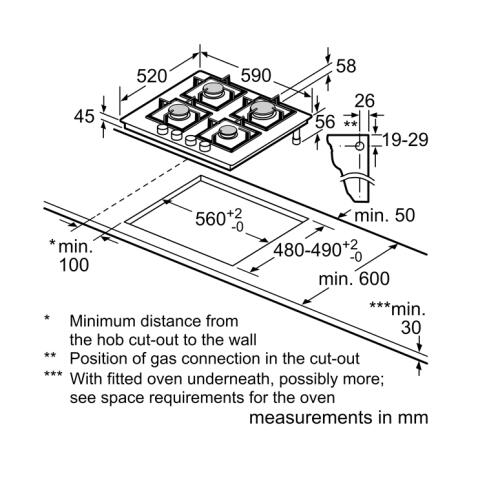 Поверхность газовая BOSCH PNP6B6B90