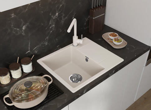Кухонная мойка GRANFEST URBAN UR-258L белый