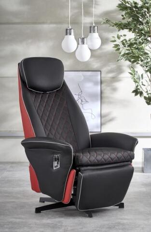 Кресло HALMAR CAMARO черный/красный
