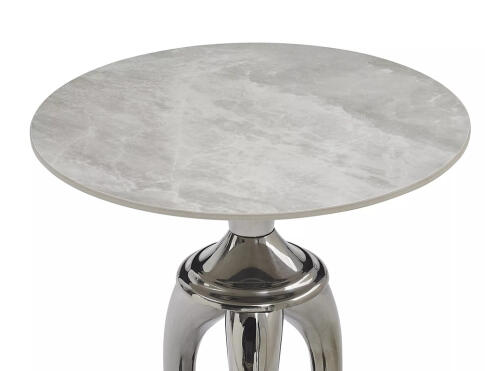 Стол журнальный SIGNAL SNAKE белый/серебряный 48/55