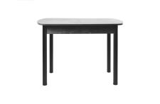 Стол ВВР ЛДСП Раздвижной Камень Темный/Прямое черный, 110/150/70