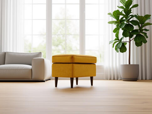 Пуф SIGNAL RON Velvet Bluvel 68 карри/венге