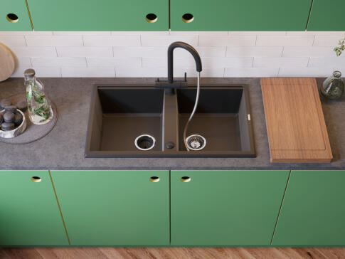 Смеситель для кухни Omoikiri Akita-S-GB графит