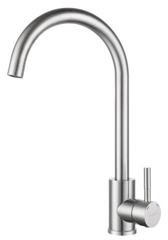 Смеситель для кухни GRANFEST QUARZ Z-5410 нержавейка