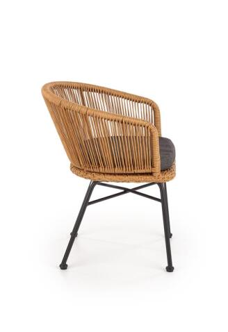 Стул HALMAR K400 натуральный/серый