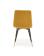 Стул HALMAR K438 горчичный/черный