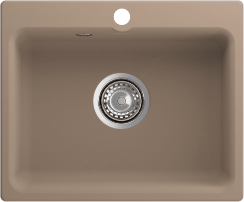 Кухонная мойка GRANFEST SMART SM-520 песочный + сифон