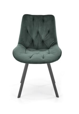 Стул HALMAR K519 темно-зеленый/черный, поворотный