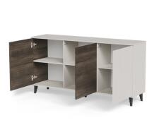 Комод HALMAR RANDOM 2 KM-1 кашемир/орех/черный