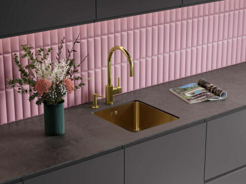 Смеситель для кухни Omoikiri Wakayama-LG светлое золото