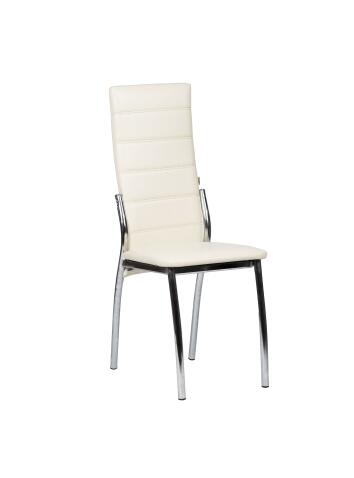 Стул ВВР Прага ваниль/хром, экокожа