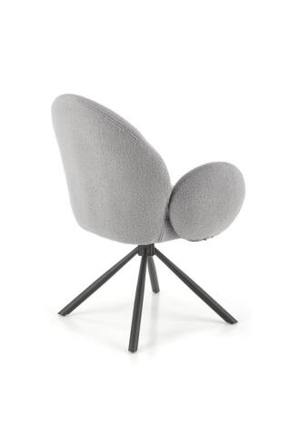 Стул HALMAR K498 серый/черный, поворотный