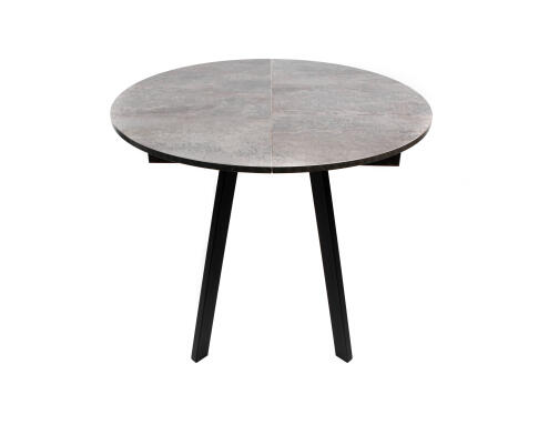 Стол ВВР Элип Камень темный/черный профиль, ЛДСП