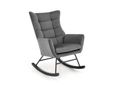 Кресло-качалка HALMAR BAZALTO серый