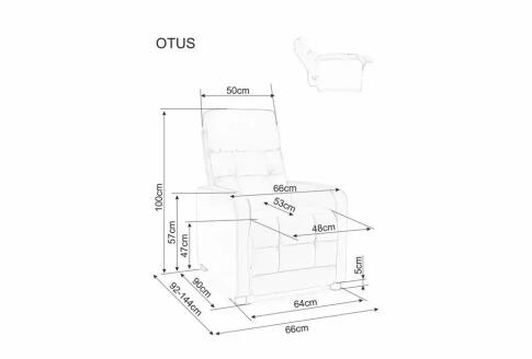 Кресло SIGNAL OTUS Raven 07 раскладное, серый