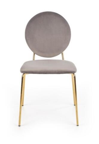 Стул HALMAR K363 серый/золотой