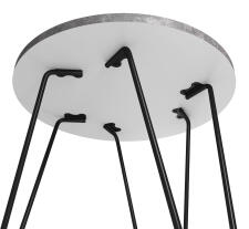 Стол журнальный Sheffilton SHT-CT79-1 мокрый асфальт/черный муар