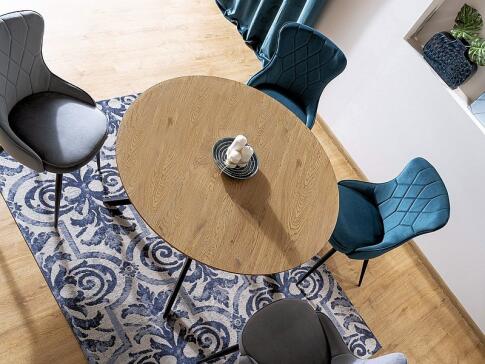 Стол обеденный SIGNAL ASTER дуб/черный 120