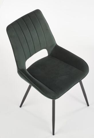 Стул HALMAR K404 темно-зеленый/черный