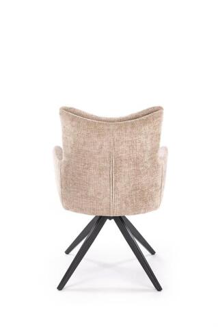 Стул HALMAR K540 бежевый/черный, поворотный