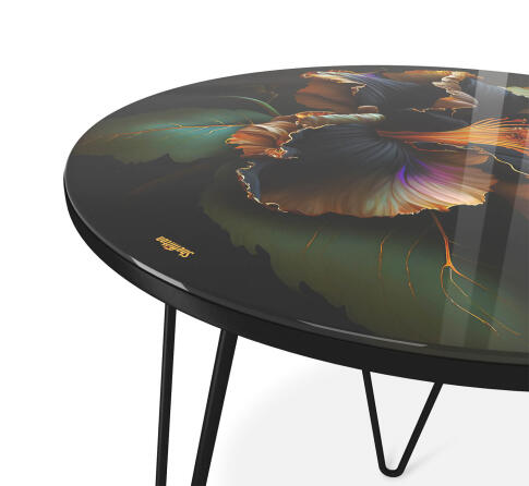 Стол журнальный Sheffilton SHT-CT27 ночной цветок/черный муар