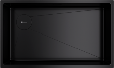 Кухонная мойка из нержавейки Omoikiri Taki 74-U/IF-L-GB Side графит