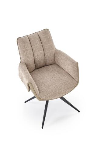 Стул HALMAR K579 коричневый/черный, поворотный