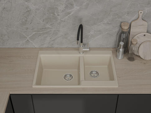 Кухонная мойка GRANFEST LEVEL LV-780K кашемир