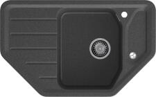 Кухонная мойка GRANFEST CORNER C-800E графит