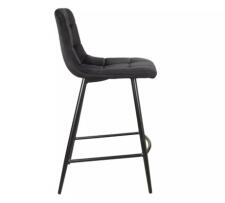 Стул барный SIGNAL MILA H-2 Velvet Bluvel 19 черный/черный мат