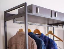 Стеллаж SIGNAL RIN B черный 200/80