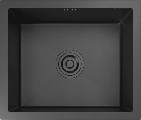 Кухонная мойка из нержавеющей стали GRANFEST METAL 4538 PVD графит