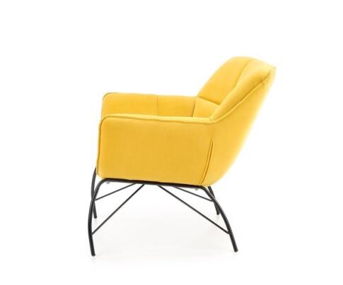 Кресло HALMAR BELTON желтый/черный