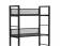 Стеллаж SIGNAL RAW R4 черный 121/60
