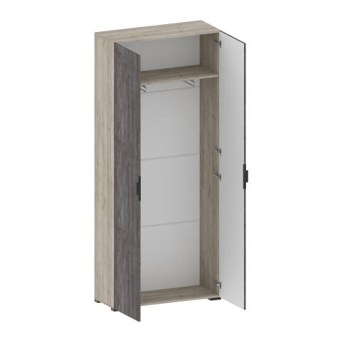 Шкаф САНТАН Шаде ШК-3432 Дуб серый/Черный ясень