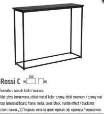 Консоль SIGNAL ROSSI C черный мрамор/черный
