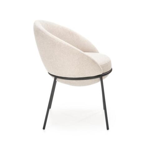 Стул HALMAR K482 бежевый/черный