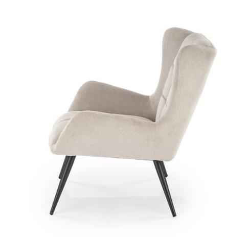 Кресло HALMAR BYRON бежевый/черный